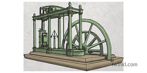 Watt Steam Engine Illustration - Twinkl