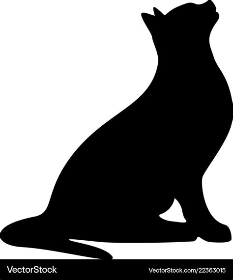 Cat silhouette Royalty Free Vector Image - VectorStock