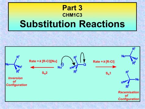 Substitution Reactions: Mechanisms