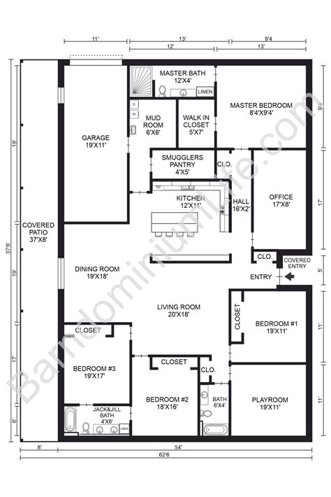 5 Bedroom Double Wide Floor Plans - Design Corral