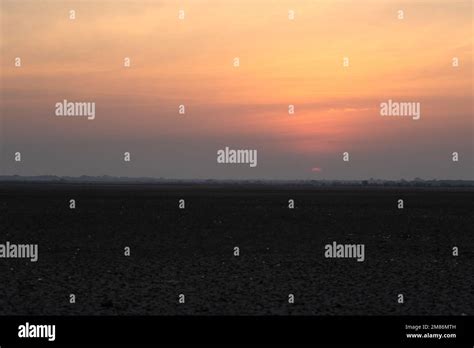 A Sunrise in Little Rann of Kutch Stock Photo - Alamy