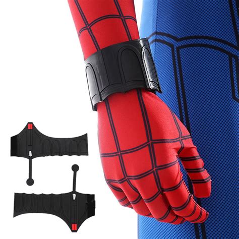 USA 1 Pair Spider-Man Homecoming Spiderman Peter Parker Web Shooter Cosplay Prop Fashion ...