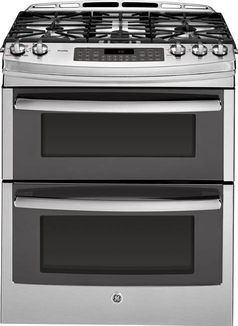 LG Self-Cleaning Freestanding Double Oven Gas Range With ProBake Convection Stainless Steel ...