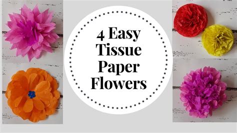 Diy Tissue Paper Flowers Crafts - Home Alqu