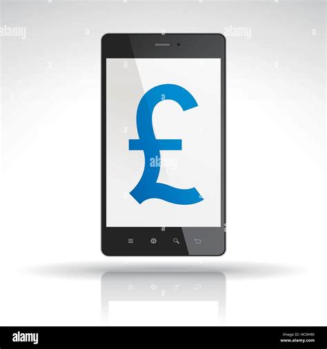 pound symbol on mobile phone isolated on white Stock Vector Image & Art - Alamy