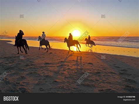 Horse Riding On Beach Image & Photo (Free Trial) | Bigstock