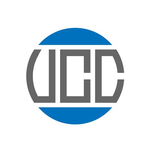 UCC letter logo design on white background. UCC creative initials circle logo concept. UCC ...