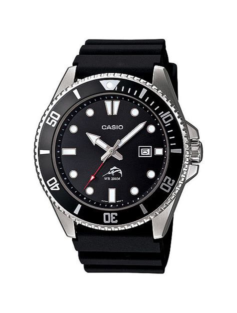 Buy Casio Men's Black Dive-Style Sport Watch MDV106-1AV online | Topofstyle