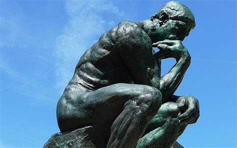 "The Thinker" Statue by Auguste Rodin - Dante Contemplating Hell