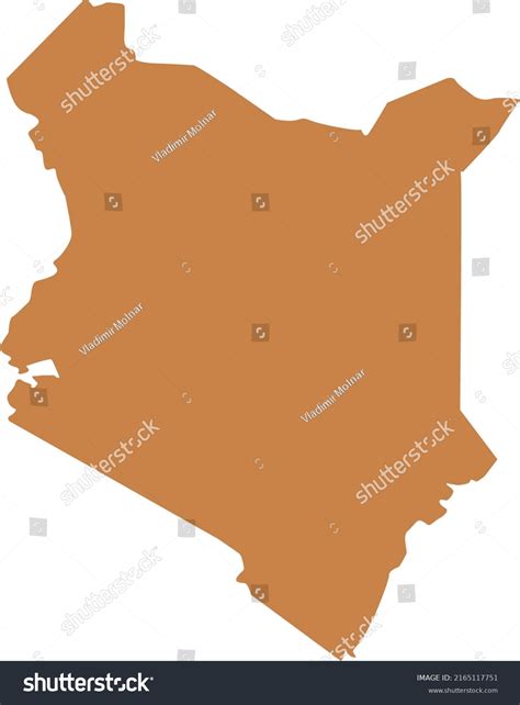 Vector Illustration Kenya Map Stock Vector (Royalty Free) 2165117751 | Shutterstock