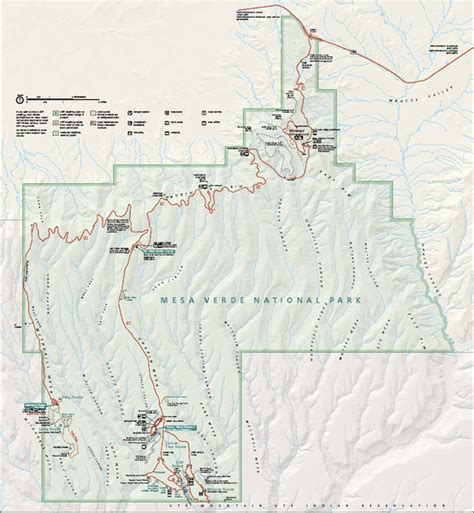 Mesa Verde National Park Official Park Map - Mesa Verde National Park • mappery