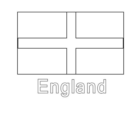 English, Britain, UK and England Flag Coloring Pages Free | Flag coloring pages, England flag ...