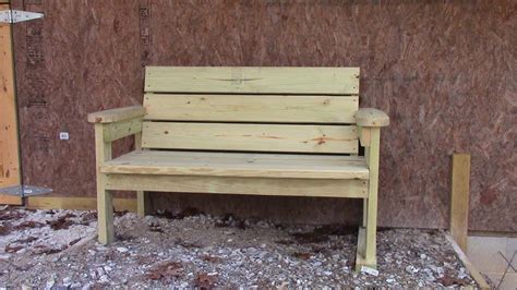 Easy Homemade Garden Bench - YouTube