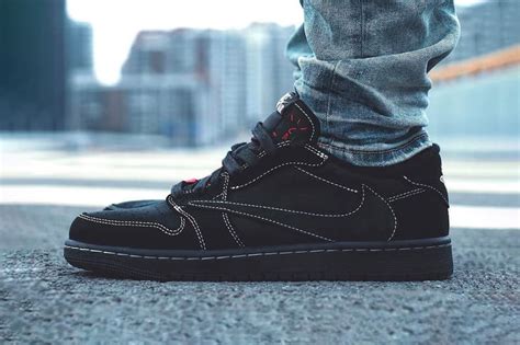 Travis Scott x Air Jordan 1 Low OG SP "Black Phantom" On-Foot Look | Hypebeast