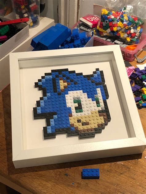 Sonic the hedgehog Brick block wall art mosaic | Etsy | Lego wall art, Lego wall, Lego mosaic