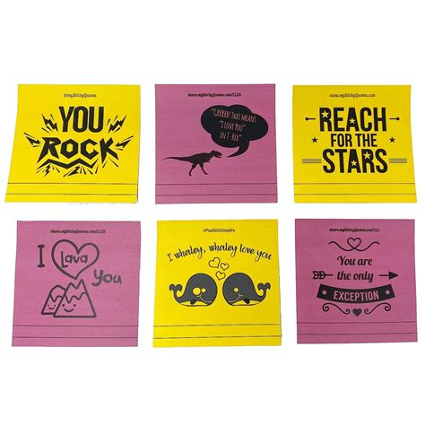 Buy Cute Love Letter Themed Sticky Notes - Adorable Inspiration, Lunch Box Notes & Love Quotes ...