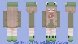 Frog girl Minecraft Skin