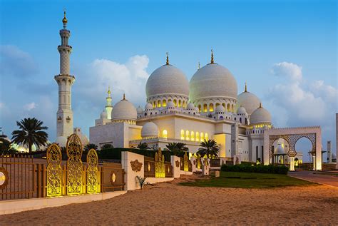 Wallpaper Emirates UAE Abu Dhabi Temples Cities Landscape design