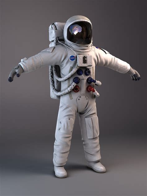 nasa astronaut rigged 3d model