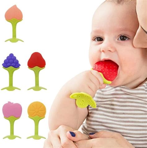 Baby Teething Toys, 5Pcs Teething Toys Set Teethers Freezer Safe Silicone Teethers Baby Gift for ...