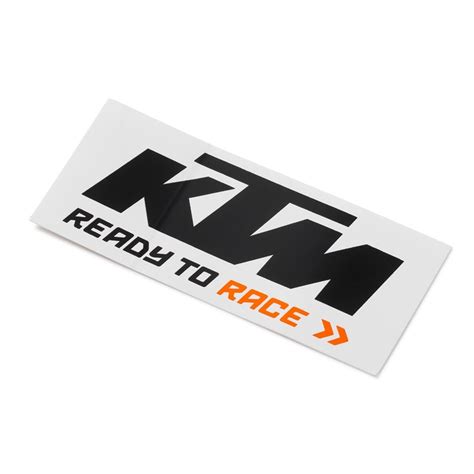 Logo Sticker - Black White | KTM World