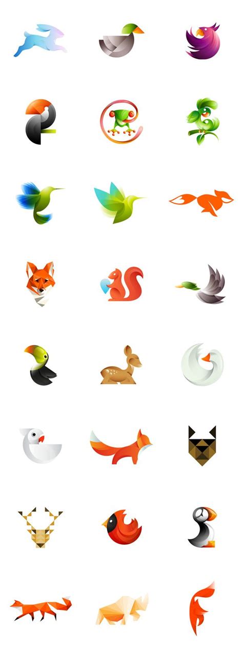 Stunning Colorful Animal Logos