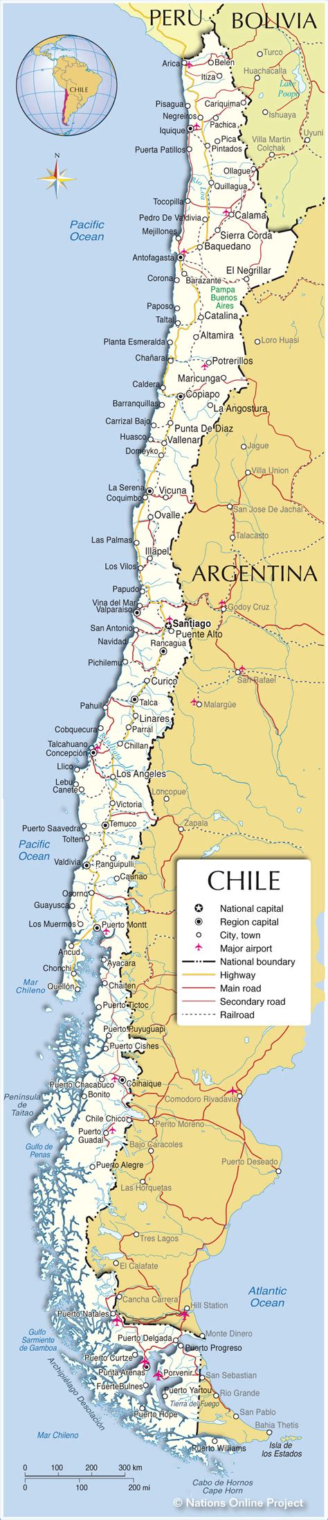 Chile Map - Chile Map And 100 More Free Printable International Maps : Search and share any place.