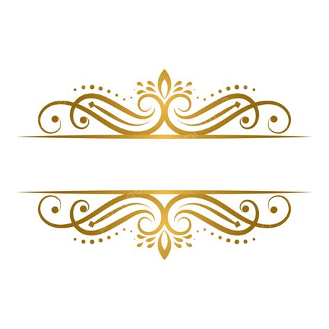 Gold Border Vector Png Wedding Invitation Card Golden Lines Png – NBKomputer