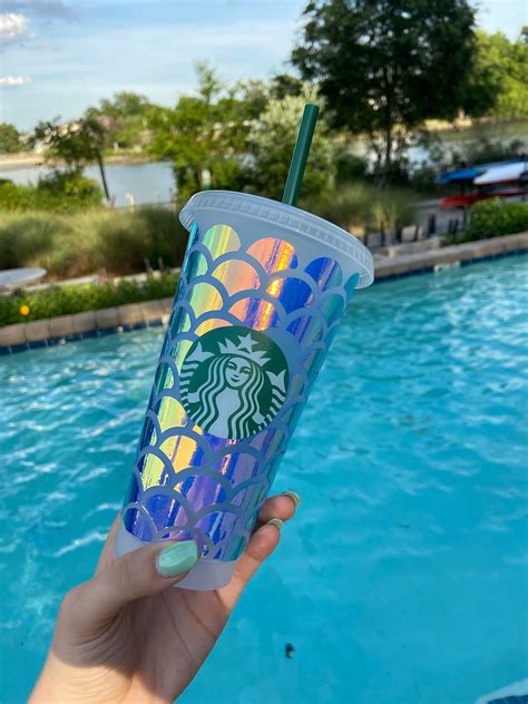 Full Mermaid Starbucks Cup/Mermaid Cup/Gift for Best | Etsy