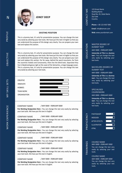 Modern Graphic Designer Resume Template - MS Word Format Download