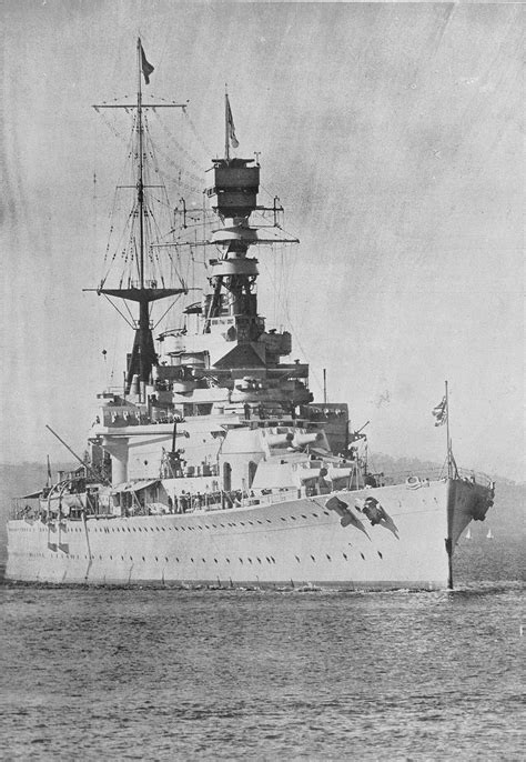 Iconic 15 in battlecruiser HMS Hood, last and biggest of her type, sunk by modern German ...