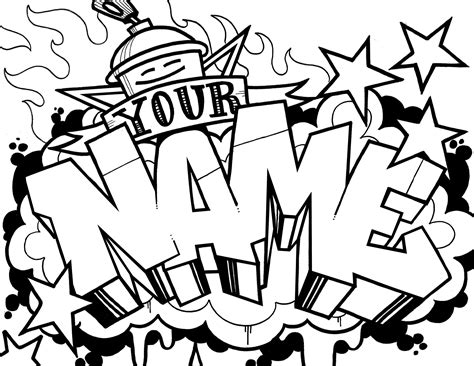 Graffiti Names Coloring Pages