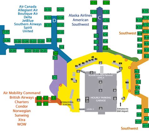 Bwi Airport Terminal Map – Verjaardag Vrouw 2020