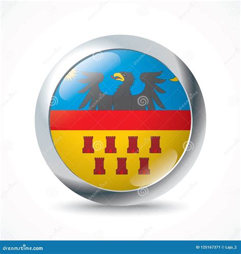 Transylvania flag button stock vector. Illustration of romania - 125167371