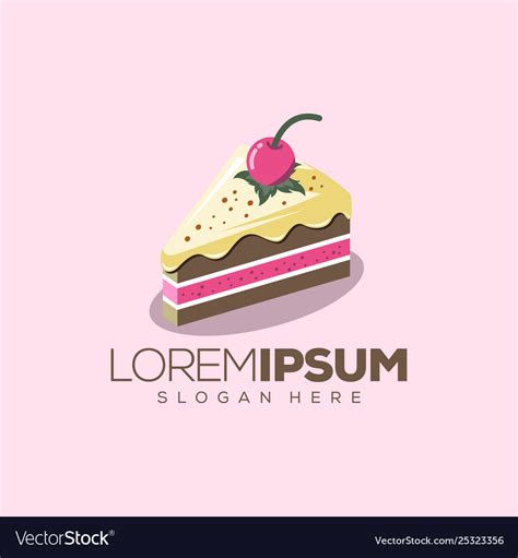 Cake logo design Royalty Free Vector Image - VectorStock