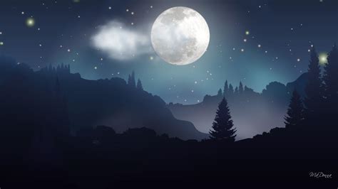 🔥 [70+] Moonlight Night Wallpapers | WallpaperSafari