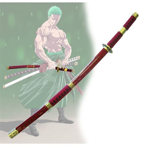 Anime ONE PIECE Cosplay Weapon Props Sandai Kitetsu Long Knife One Piece Famous Knife Roronoa ...