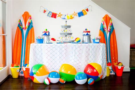 Beach Birthday Party Banner Beach Party Banner Beach Ball