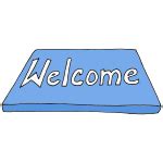 Welcome Mat Picture for Classroom / Therapy Use - Great Welcome Mat Clipart