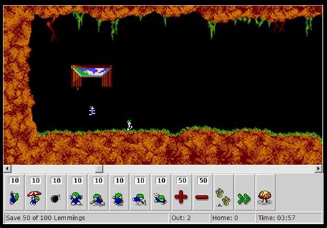 Lemmings play online: click Here