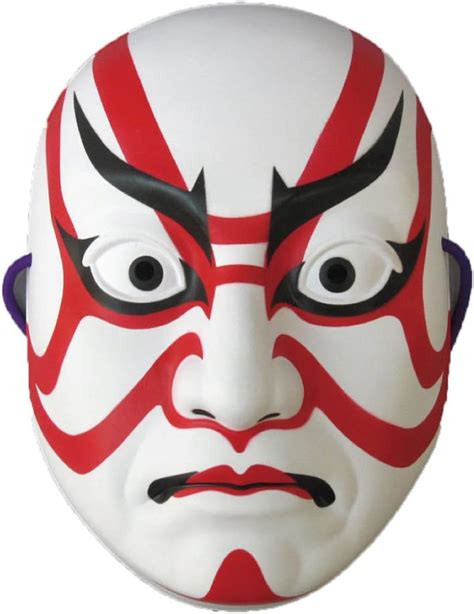 Japanese Kabuki Mask Sujiguma Design: Amazon.co.uk: Toys & Games