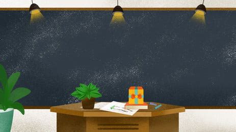 Simple Hand Painted Chemistry Classroom Advertising Background, Classroom, Hand Painted, Podium ...