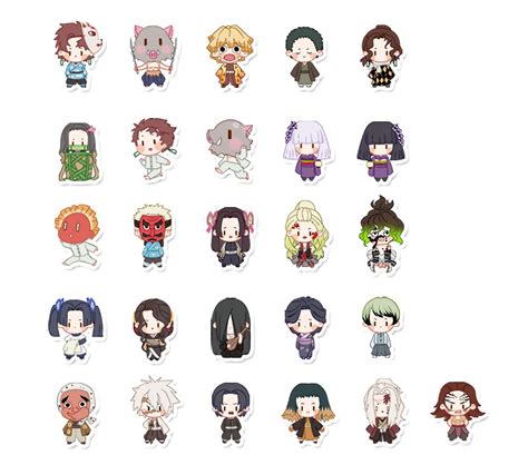 Kimetsu No Yaiba Stickers For Sale Anime Chibi Cute Stickers Anime ...