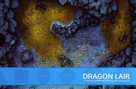 Dragon Lair - D&D Map for Roll20 And Tabletop - Dice Grimorium