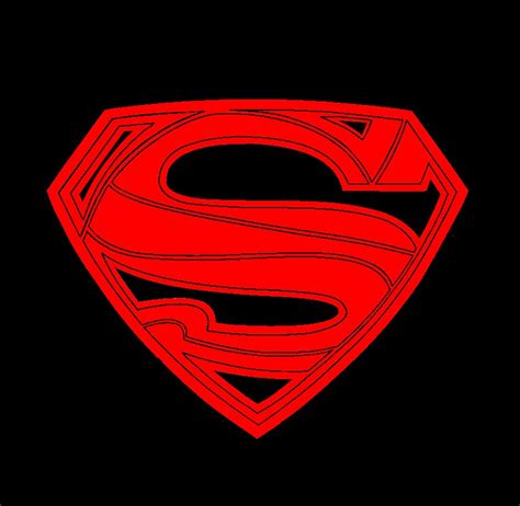 Superboy logo black and red by lucholaiton11 on DeviantArt