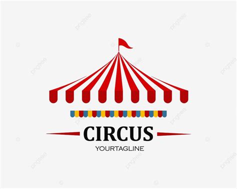 Circus Tent Clipart Transparent PNG Hd, Circus Tent Logo Template Vector Illustration, Vector ...