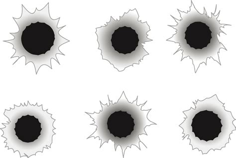 Paper Bullet Clip art - Bullet holes vector white png download - 1482*992 - Free Transparent png ...