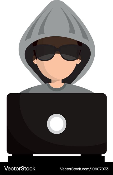 Avatar hacker man Royalty Free Vector Image - VectorStock