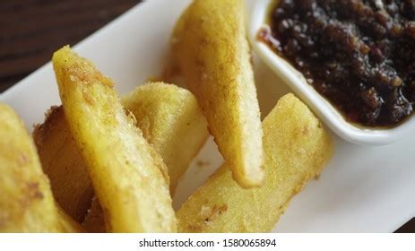 Indonesian Traditional Food Singkong Goreng Fried Stock Photo 1580065894 | Shutterstock