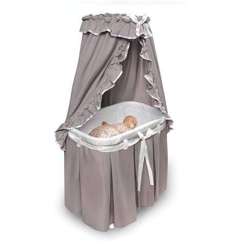 Baby Portable Rocking Bassinet Sleeper W/canopy Infant Newborn Cradle ...